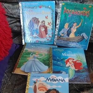 Disney Storybook Set with Blue and Red Covers